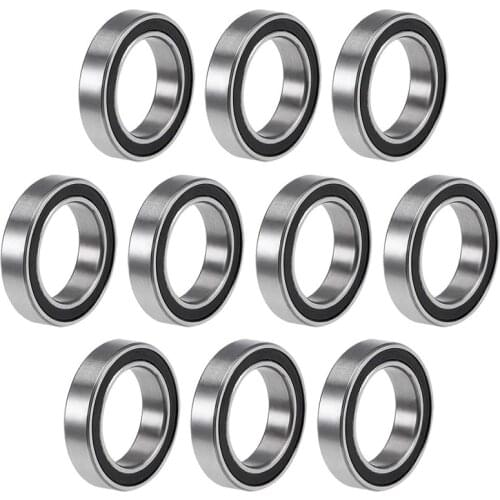 10PCS 6701-2RS 12X18X4 mm Miniature Double Rubber Sealed Deep Groove Ball Bearings
