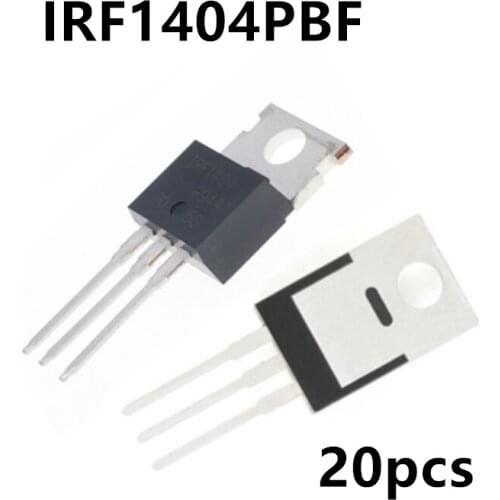 20pcs/lot Original authentic IRF1404PBF TO-220 N-channel 40V 202A in-line MOSFET