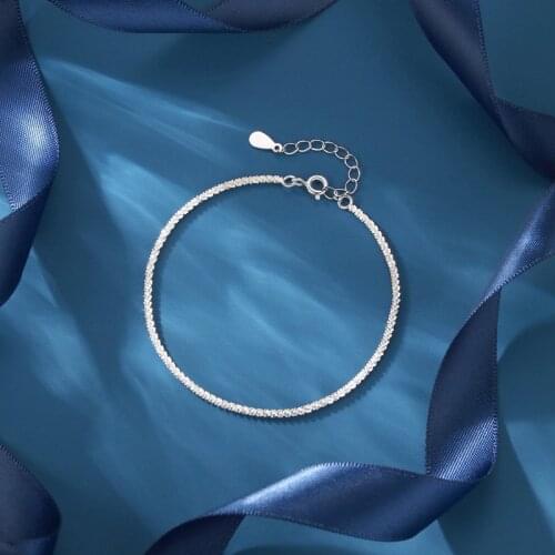 Sparkling Broccoli Temperament Slim Bracelet Design Simple Snowflake Caterpillar Bracelet 33