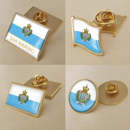 Coat of Arms of San Marino/Sanmarinese Flag National Emblem Brooch/Badges/Lapel Pins