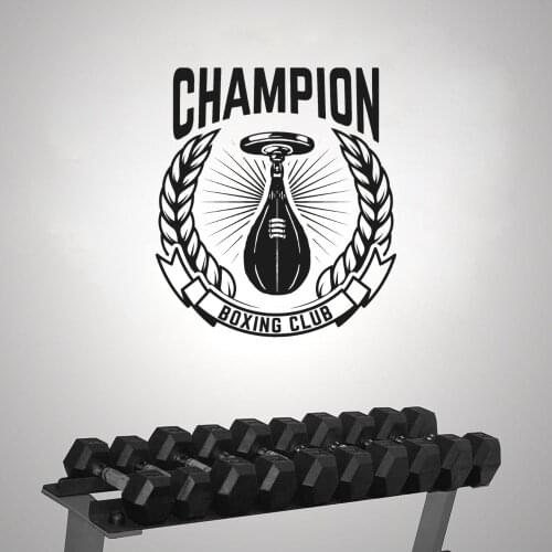 Champion Boxing Club Wall Sticker Decal Boxing Gym Wall Art Decoration A001421