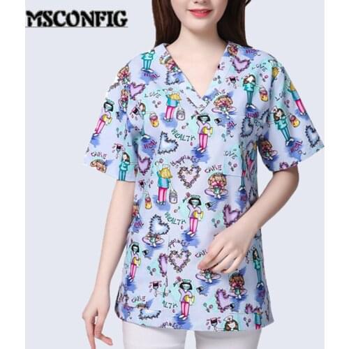 Round Neck Waist Waist Female Nurse Uniform White Long-sleeved Suit Medical Suit Short-sleeved Suit Female Medical Uniform