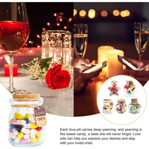 Imitation Capsule Pill Gift Kawaii Emoticon Smile Pill Unique Romantic Gift For Boyfriend And Girlfriend Valentines Day Gift
