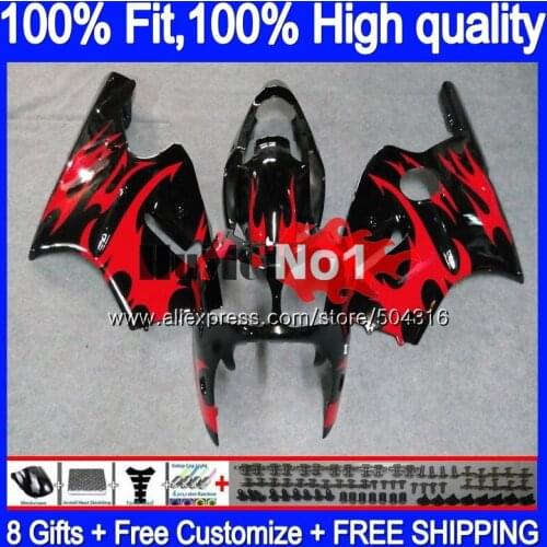 Injection For KAWASAKI ZX 12R 1200CC ZX12R 02 03 04 05 06 86MC.84 ZX1200 CC ZX-12R 2002 2003 2004 2005 2006 Fairing Red flames