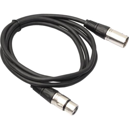 1.8mblack Zinc Alloy Head Stereo Fully Balanced XLR Canon Male To Female Microphone Audio Cable