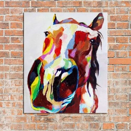 Canvas Painting Oil Painting Horse Paintings Cuardros decoracion Modern Abstract Art Best Gift Wall Art Pictures for Home Decor