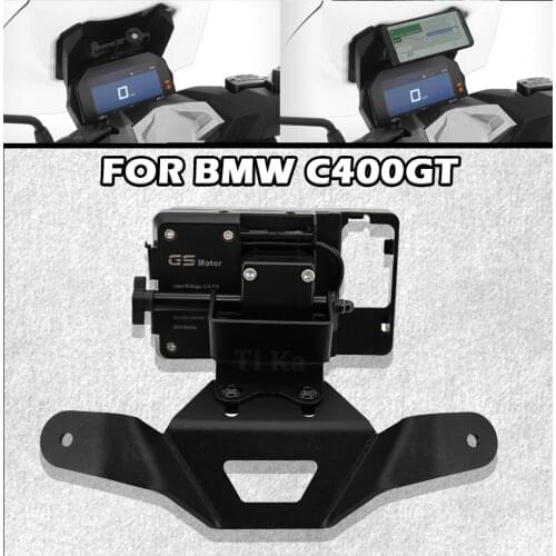 FOR BMW C400GT C 400 GT C400 GT Windshield Mount Navigation Bracket GPS Smart Phone Holder Motorcycle GPS Navigator Support