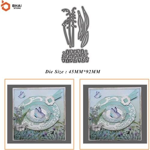 Metal Cutting Dies Aquatic Plants Stencils For DIY Scrapbooking Cards Decor Craft Embossing Paper Card Die Cut 2021