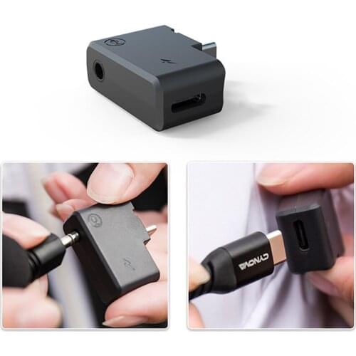 Mini Camera Charging Audio Adapter Replacement Mic Adapter for Insta360 ONE X2 Camera Accessories
