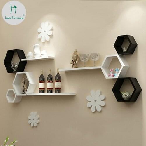 Louis Fashion Wall Rack Living Room TV Background Decoration Panels Partitions Bedroom