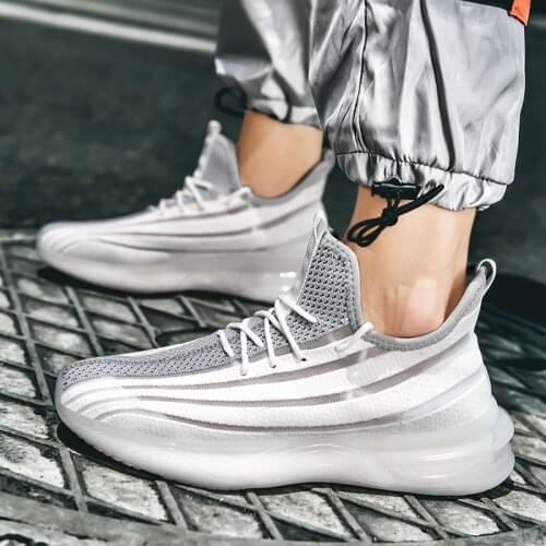 New fashion sneakers mens sneakers comfortable jogging casual shoes trend shock absorption