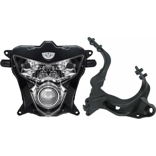 Motorcycle Front Headlight + Upper Fairing Stay Bracket For Suzuki GSXR600 GSX-R 750 2004-2005
