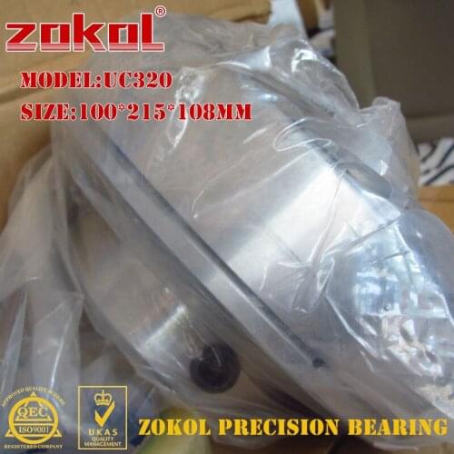 ZOKOL bearing UC320 90620 Pillow Block Ball Bearing 100*215*108mm