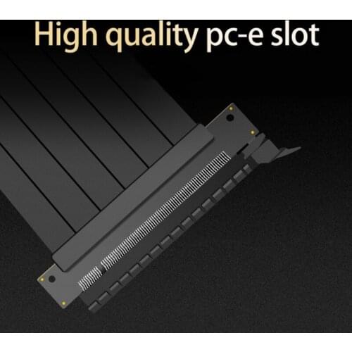 63HA Full Speed 3.0 PCIE X16 Riser Cable Graphics Card Extension Cable PCI Express Riser Shielded Extender for GPU Vertical