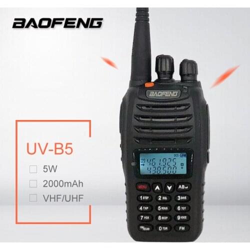 2019 Baofeng UV-B5 Walkie Talkie Samll Size Ham Radio Comunicador UHF VHF Two Way Radio Station UVB5 HF SDR Transceiver FM VOX