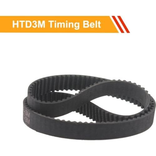 HTD3M Closed loop Transmission Belt Length 465/468/471/489/492/495mm Rubber Belts Round 10/15mm Belt Width Timing Belt