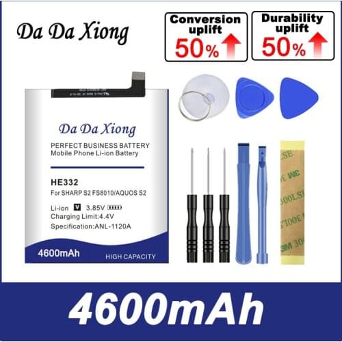 4300mAh HE332 Replacement Batteries For SHARP S2 FS8010 AQUOS S2 Mobile Phone Battery+Tracking Number