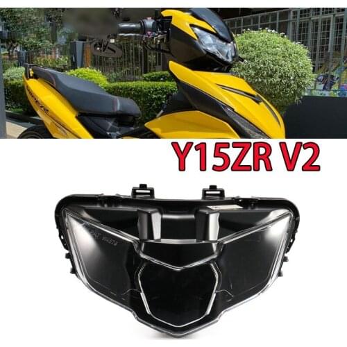 Motorcycle LED Front Headlight Head Light Lamp Headlight Assembly for 2019-2021 Yamaha Y15ZR Exciter150 V2 Smoky
