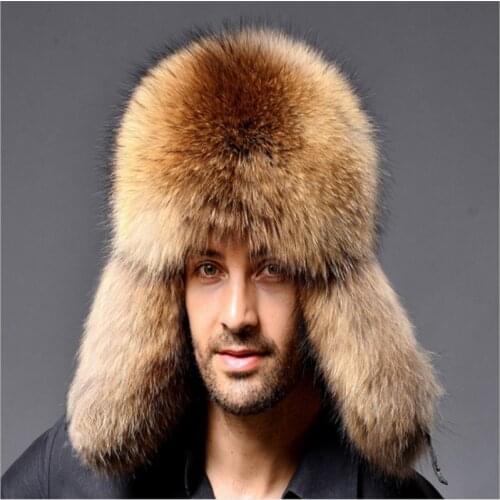 Ushanka 2020 Russian Leather Men Women Fur Faux Ski Cap Winter Warm Unisex Thermal Hat Cossack Trapper Hats