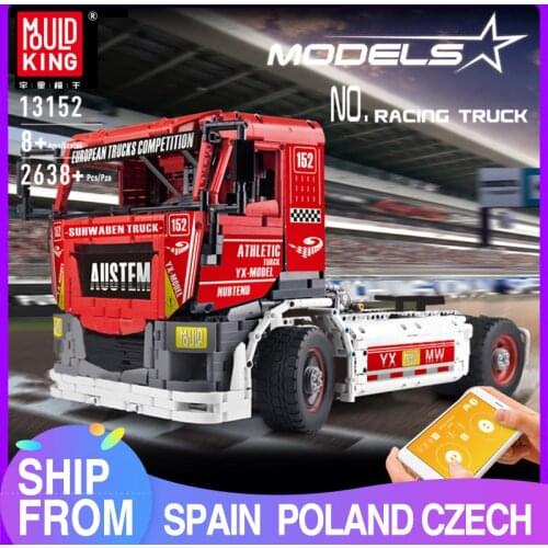 MOULD KING High-Tech The App Motorized Race Remote control Truck MKII Building Blocks Assemble Bricks Kids Toys Christmas Gifts