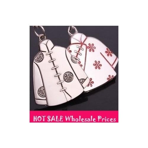 XUBCHC Creative Korea Clothes Car Key Chain Bag Pendant Purse Gift Crystal Keychain For Lover