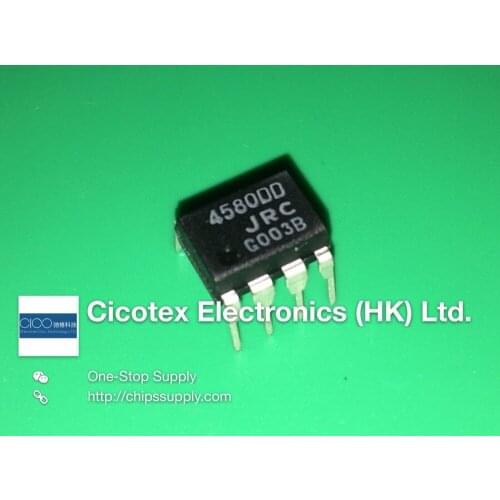 10pcs/lot NJM4580DD-#ZZZB DIP8 4580DD DUAL OPERATIONAL AMPLIFIER 4580DDJRC JRC4580DD 458000