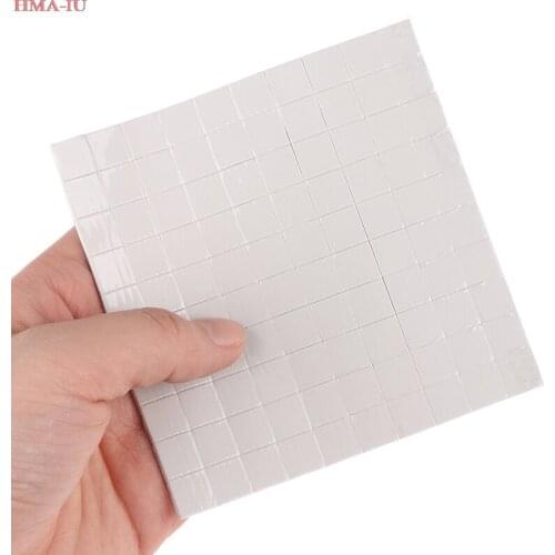 100Pcs 10mm*10mm*1.5mm GPU CPU Heatsink Cooling Conductive Silicone Thermal Pad