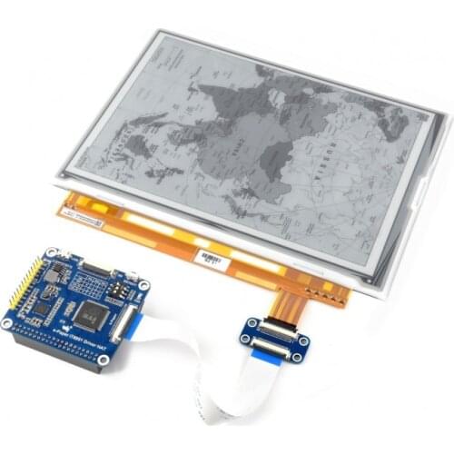 1200x825, 9.7inch E-Ink Display HAT For Raspberry Pi IT8951 Controller USB/SPI/I80 Interface