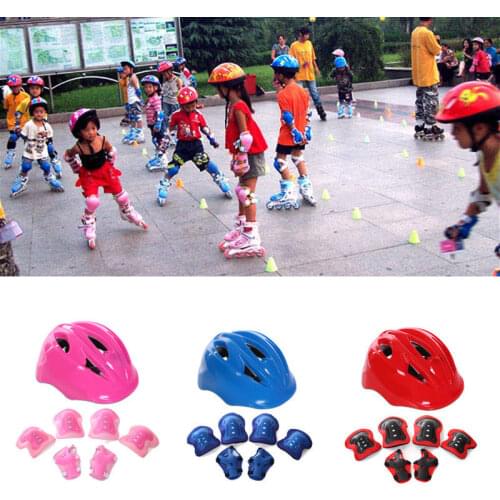 2019 Baby Kids Ice Hockey Jersey Ski Helmet Arm Sleeve Knee Protector Set Brace Support Roller Skating Skateboard Protection Set