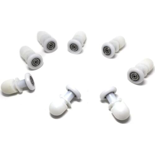 8x Partiality Shower Door ROLLERS /Runners/Wheels/Pulleys diameter 25 mm