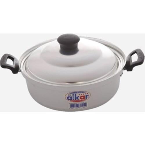 Alkar Aluminum Cookware - 20-22-24-26-28-30 Cm Easily Heating Camping and picnic Pots Suitable for use on fire