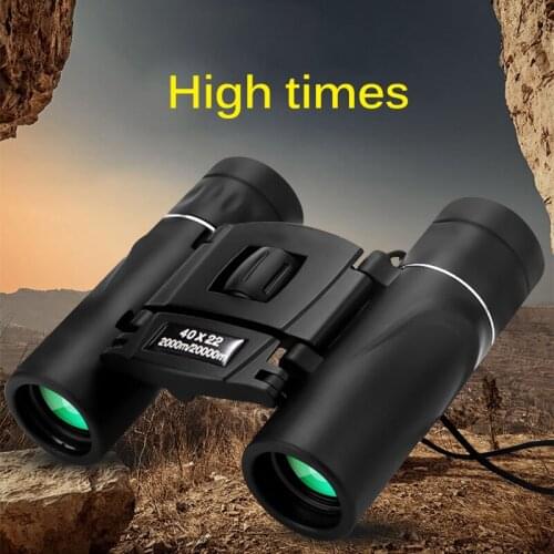 Zoom Binoculars Mini Professional Powerful 40X22 Portable Low Light Optical HD Outdoor Hunting Long Range Zoom Telescope