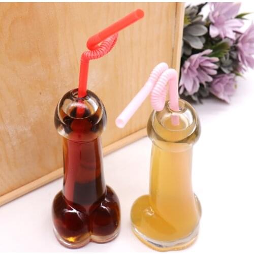150 ml Penis shape cocktail glass bachelorette party adult theme party decoration wine glass nightclub bar cup supplies