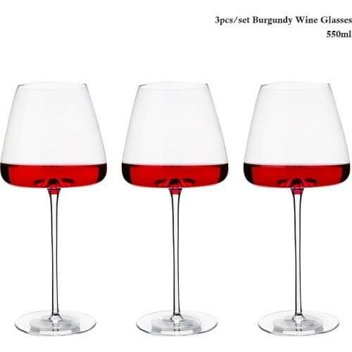 2pcs Goblet Wine Glass Kitchen Utensils Crystal Water Champagne Glasses Bordeaux Burgundy Wedding Party Birthday Gift Lead-Free