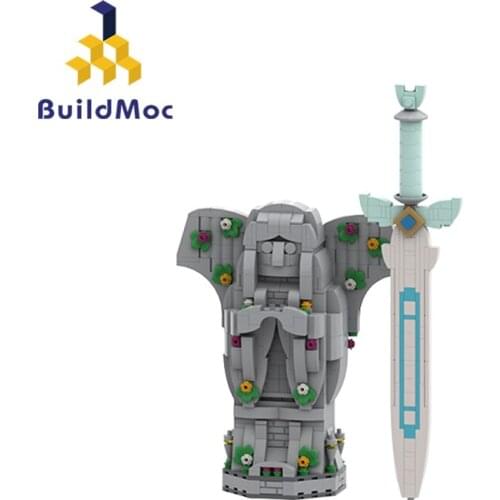 Buildmoc Action Adventure Legend Game Goddess Swordby SkywardBrick Hyrule Building Block Ideas Battle Weapon Sword Toys Kid Gift