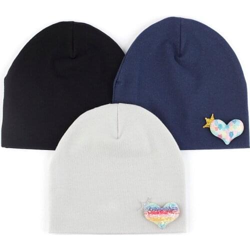 Shiny Love Kids Solid Color Beanie Cotton Soft Infant Boy Stretch Caps Cute Girl Toddler Casual Fashion Skullies Hat Bonnet