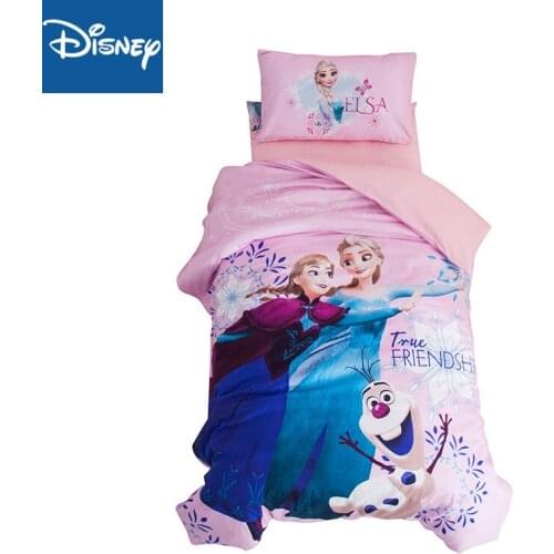 Disney frozen girls bedding sets comforter baby bed spreads 3/4pcs birthday gifts home decoration cartoon pink discount hot sale