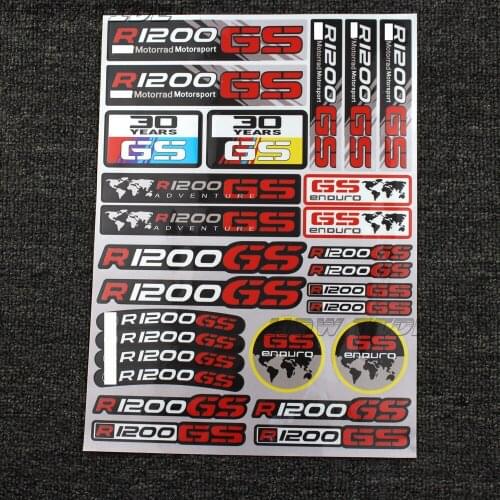 For BMW R1200GS R1200 GS R 1200 GS Motorcycle Fuel Tank Wheels Fairing Notebook Luggage Helmet Sticker Decals
