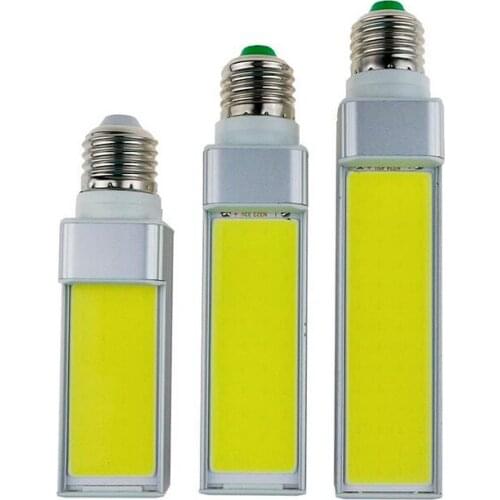 Horizontal Plug LP Lamp LED Bulb 10W 12W 15W COB LED E27 G24 G23 Corn Light Lamp Warm White white AC85V-265V Side lighting