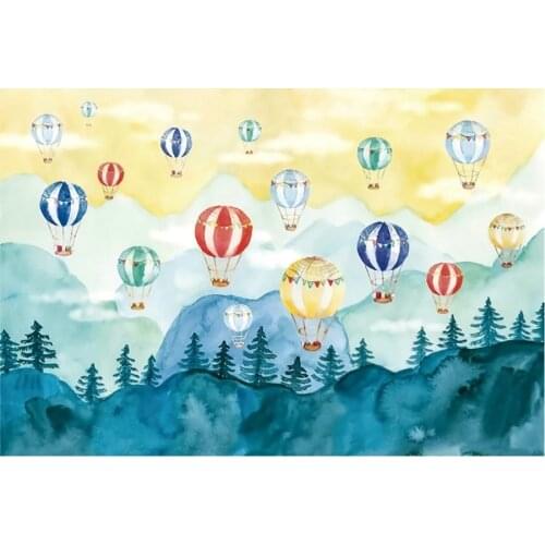 Hot Air Balloon Baby Shower Photography Background Holiday Celebration Party Decor Photo Booth Studio Prop