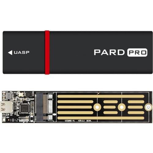 JEYI PARD PRO TYPE-C USB3.1 USB3.0 m.2 SSD Mobile Drive VIA VLI716 Support TRIM SATA3 6Gbps UASP Aluminum SSD HDD Enclosure