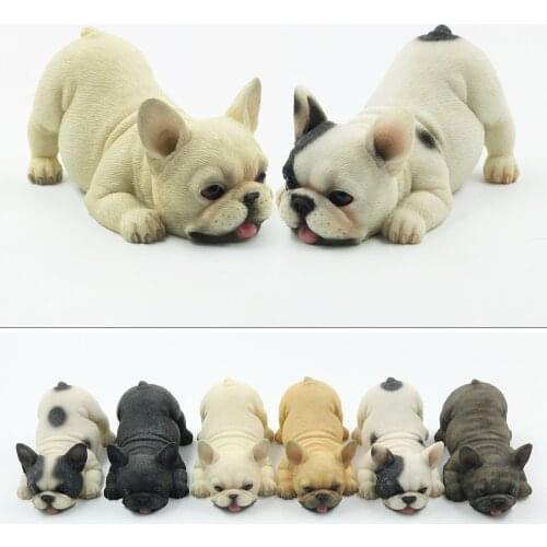 JJM Play French Bulldog Dog Pet Figure Animal Model Collector Toy Decoration Gift