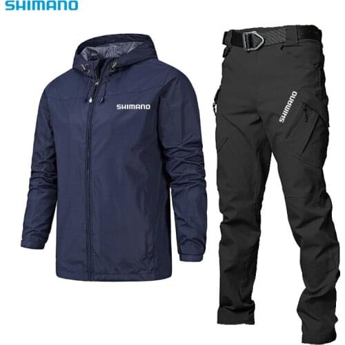 New Fishing Clothing Waterproof Windproof Suit For Fishing Breathable Quick Dry Shimanos Fishing Wear Suit Set Outdoor Style