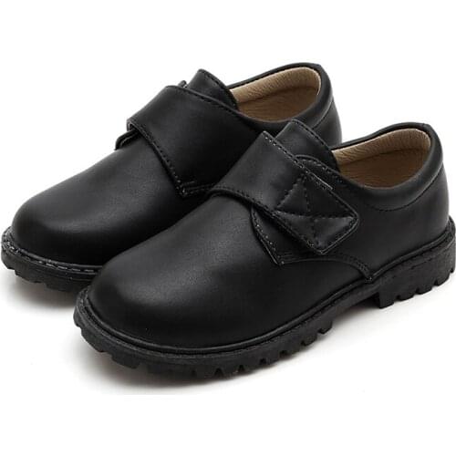 Boys Leather Shoes School Uniform Shoes For Children Performance Wedding Party Dress Shoe Non-slip Casual Big Kid Moccasins Shoe