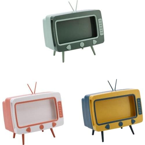 Creative Portable Cute Tissue Box Office Desk Paper Container, Creative TV Appearance Organizer