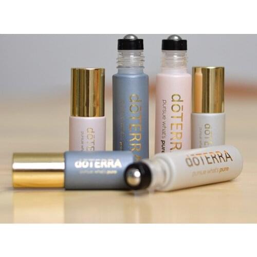 50pcs 5ml 10ml Refillable Essential Oil Roller Bottle with Stainless Steel Ball Empty Bottle for Fragrance Lotion Aromatherapy