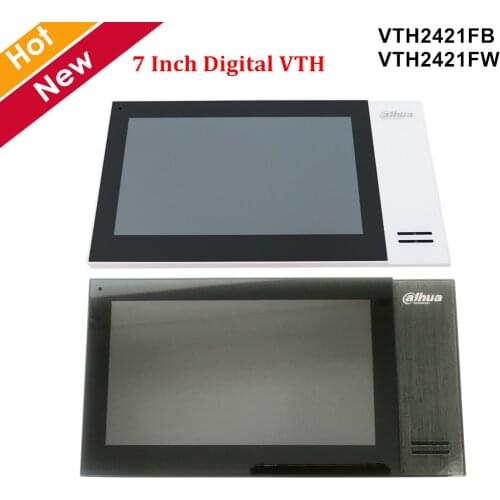 Dahua IP Indoor Monitor 7" TFT Capacitive Touch Screen 1024x600 Built-in Loudspeaker Alarm integration VTH2421FB VTH2421FW
