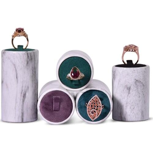 Marble ring holder display stand live room jewelry storage rack jewelry counter display props