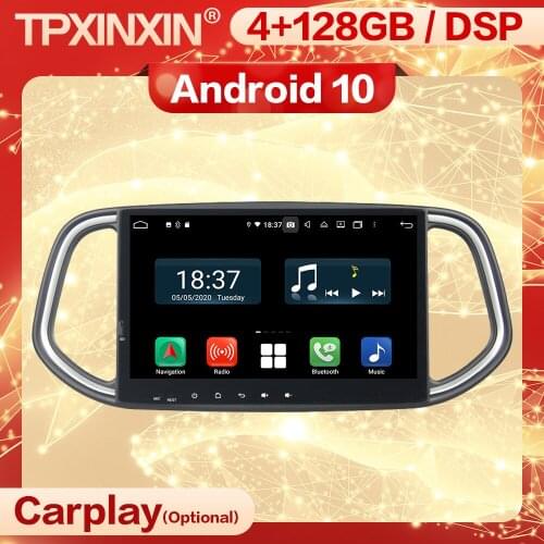 4+128G Carplay 2 Din Android 10 Screen Multimedia Stereo Receiver For KIA KX3 2014 Auto Navigation Radio Audio Player Head Unit