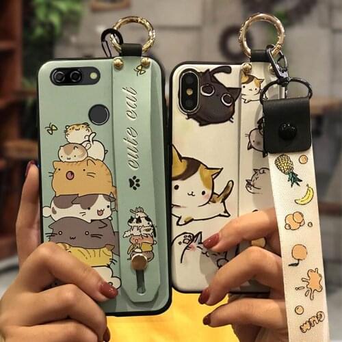 Cartoon Anti-knock Phone Case For ZTE Blade V9 Vita Soft Fashion Design Dirt-resistant Wristband